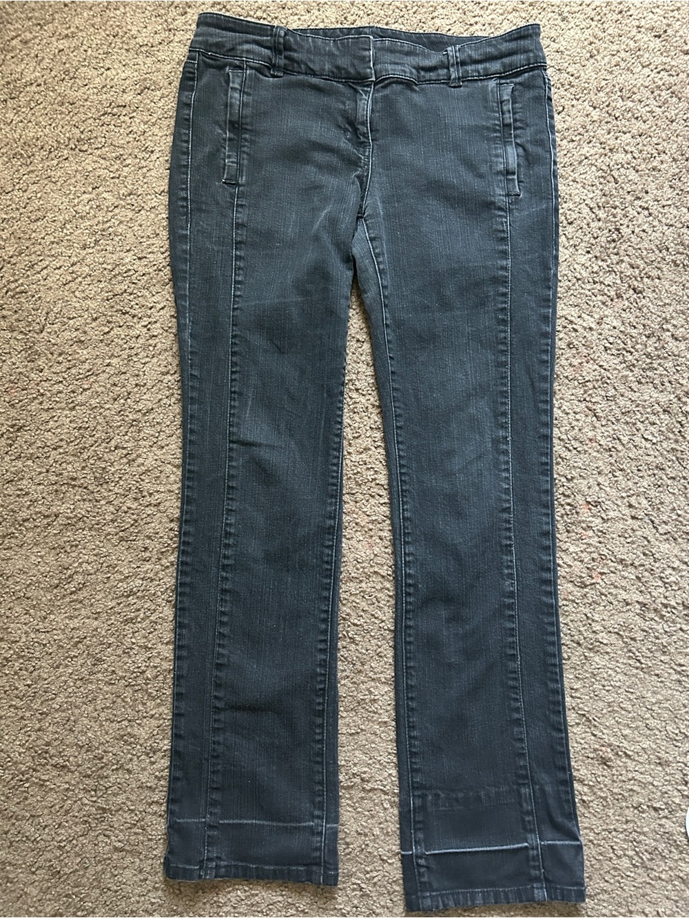 New York & Company Gray-Black Bootcut Jeans